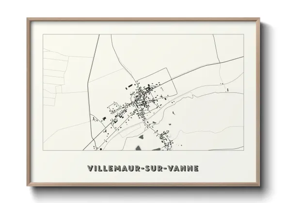 Une affiche de carte sur Villemaur-sur-Vanne