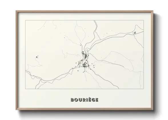 Une affiche de carte sur Bouriège