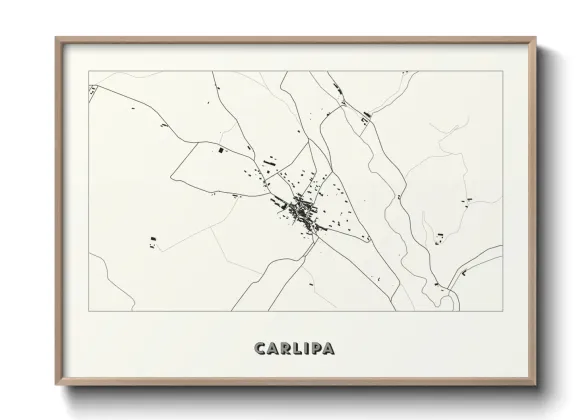 Une affiche de carte sur Carlipa