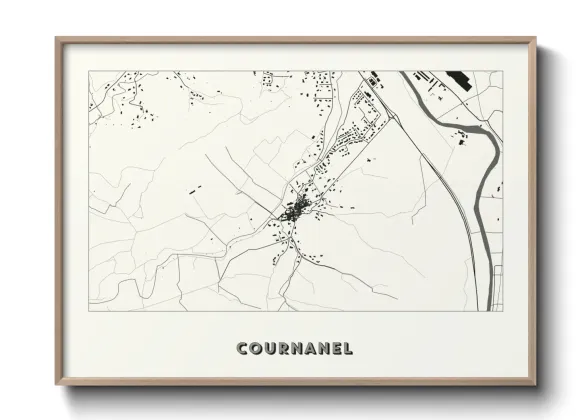 Une affiche de carte sur Cournanel