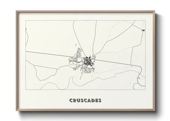 Une affiche de carte sur Cruscades