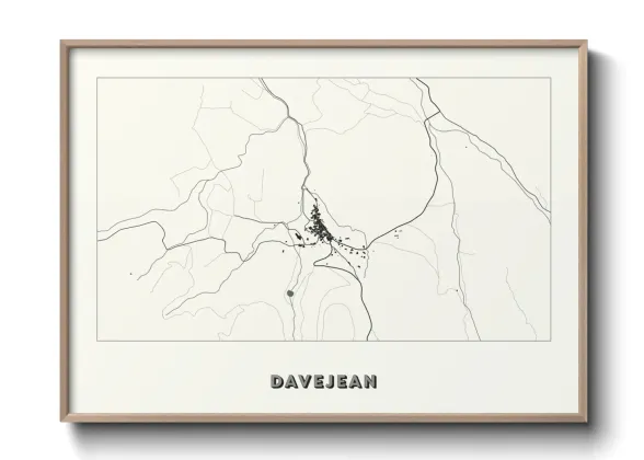 Une affiche de carte sur Davejean