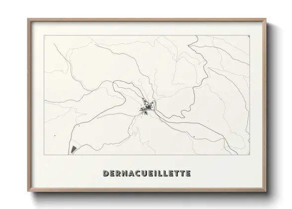 Une affiche de carte sur Dernacueillette