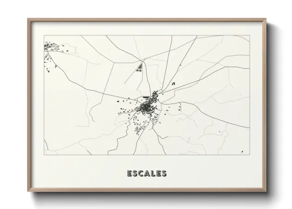 Une affiche de carte sur Escales