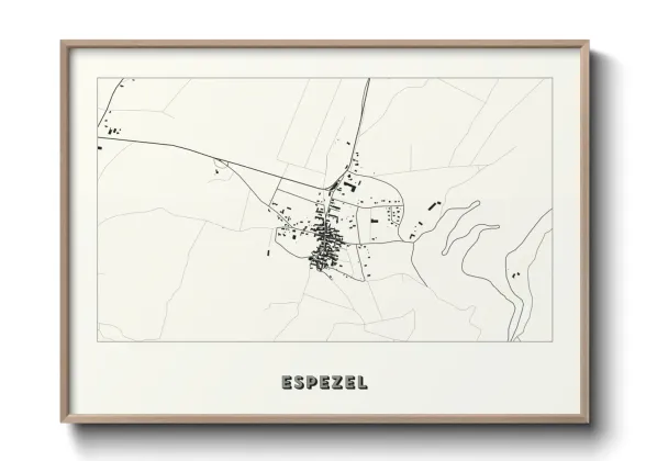 Une affiche de carte sur Espezel
