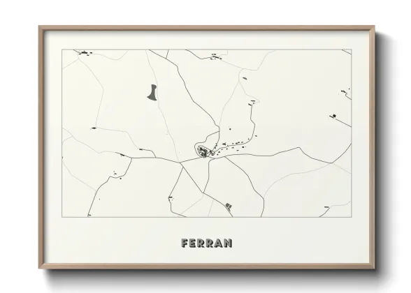 Une affiche de carte sur Ferran