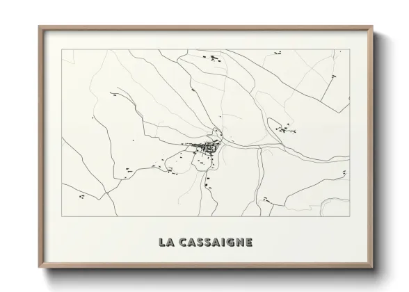 Une affiche de carte sur La Cassaigne