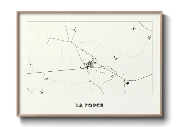 Une affiche de carte sur La Force