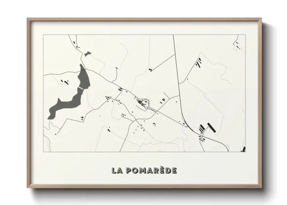 Une affiche de carte sur La Pomarède