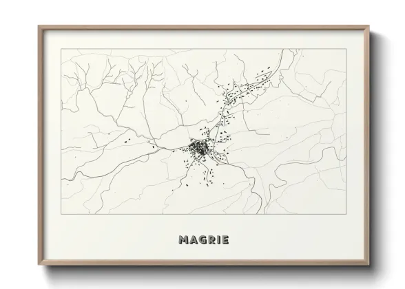 Une affiche de carte sur Magrie