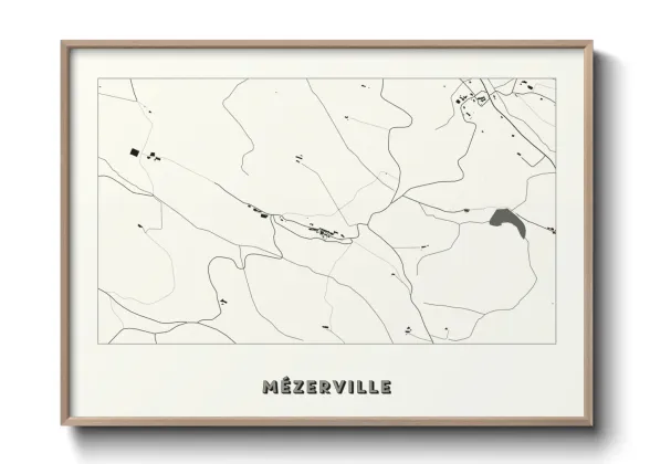 Une affiche de carte sur Mézerville