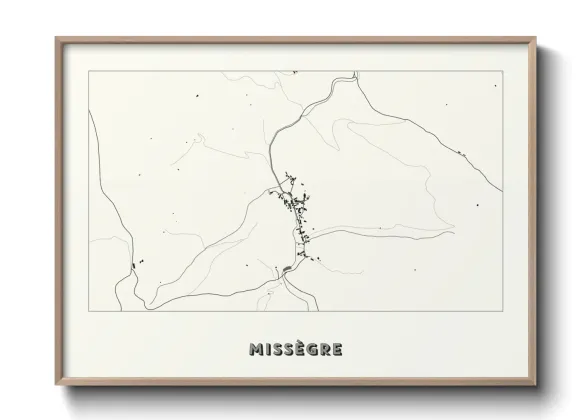 Une affiche de carte sur Missègre