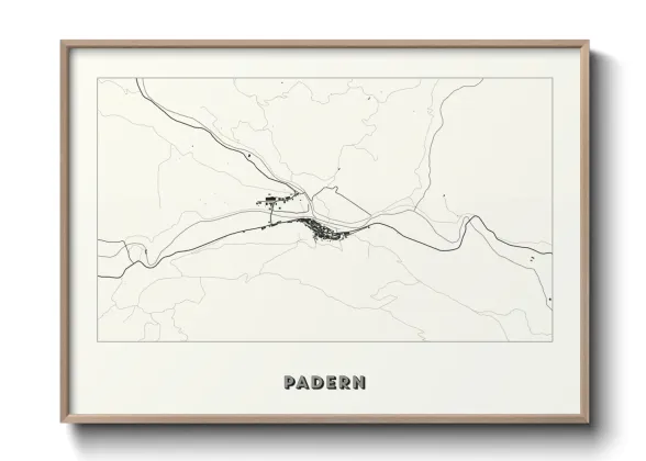 Une affiche de carte sur Padern