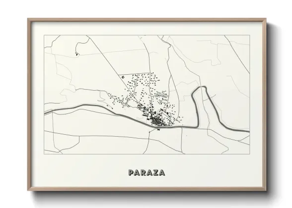 Une affiche de carte sur Paraza