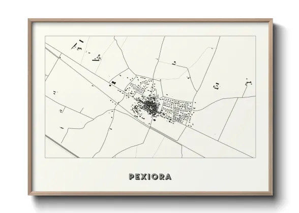 Une affiche de carte sur Pexiora