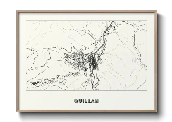 Une affiche de carte sur Quillan