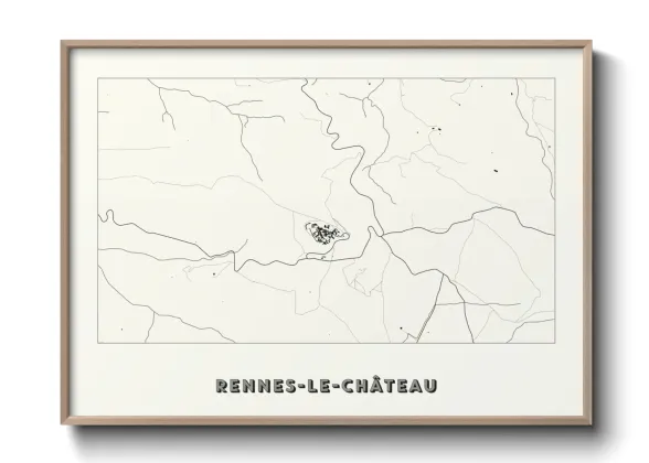 Une affiche de carte sur Rennes-le-Château