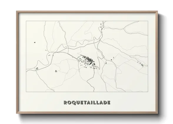 Une affiche de carte sur Roquetaillade