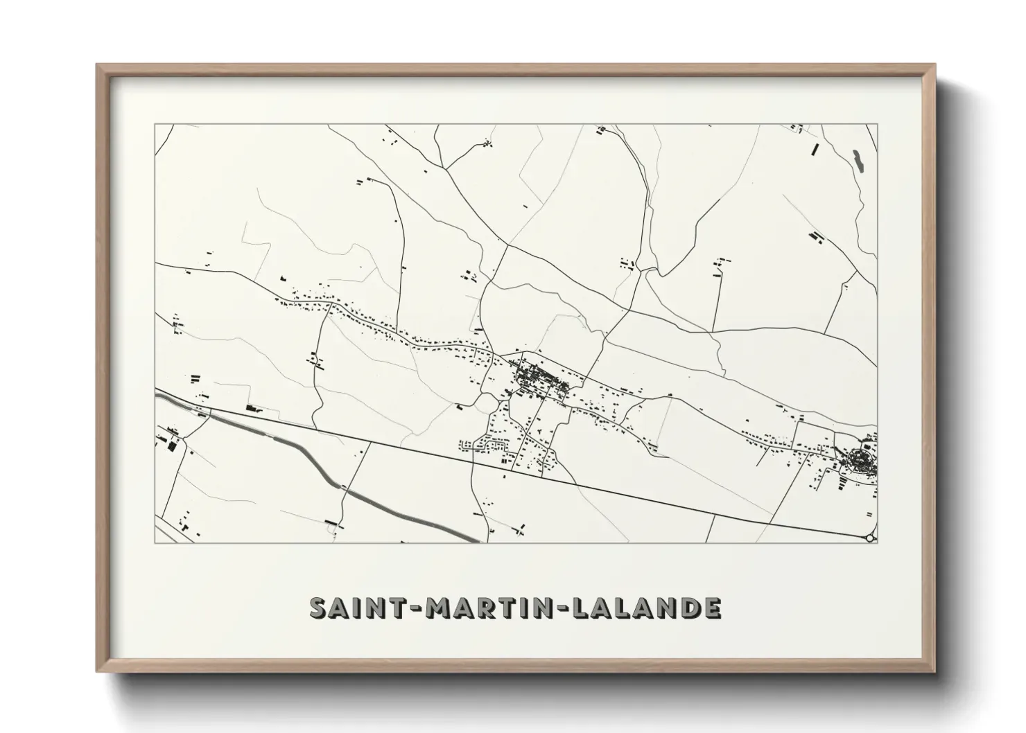 Un poster carteSaint-Martin-Lalande