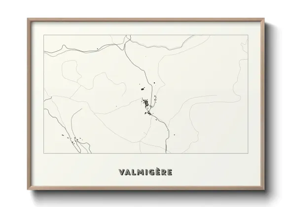 Une affiche de carte sur Valmigère