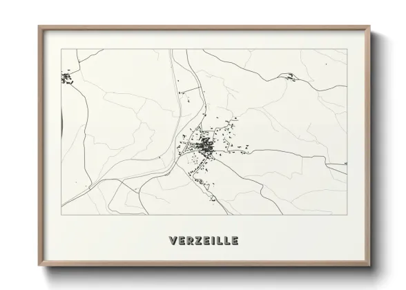 Une affiche de carte sur Verzeille