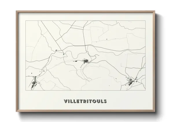 Une affiche de carte sur Villetritouls