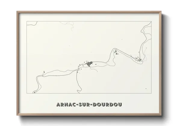 Une affiche de carte sur Arnac-sur-Dourdou