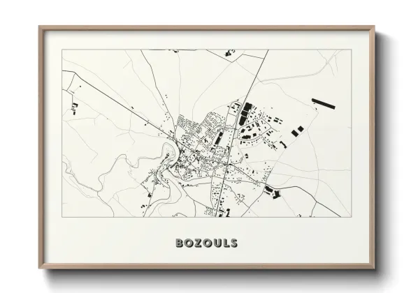 Une affiche de carte sur Bozouls