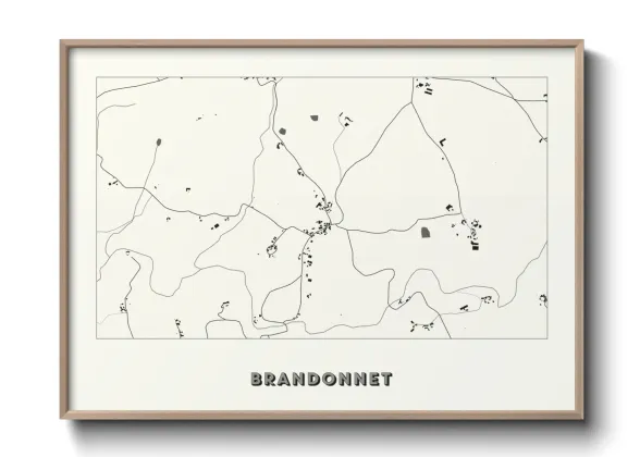 Une affiche de carte sur Brandonnet