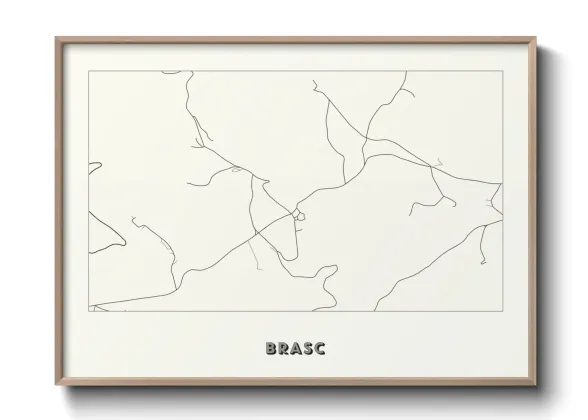Une affiche de carte sur Brasc
