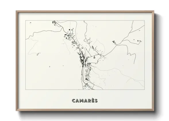 Une affiche de carte sur Camarès