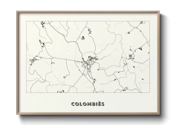 Une affiche de carte sur Colombiès