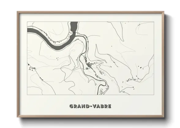 Une affiche de carte sur Grand-Vabre