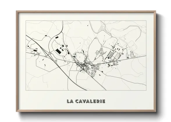 Une affiche de carte sur La Cavalerie