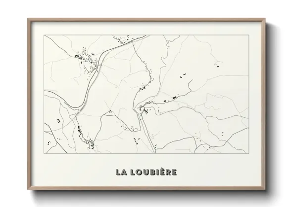 Une affiche de carte sur La Loubière