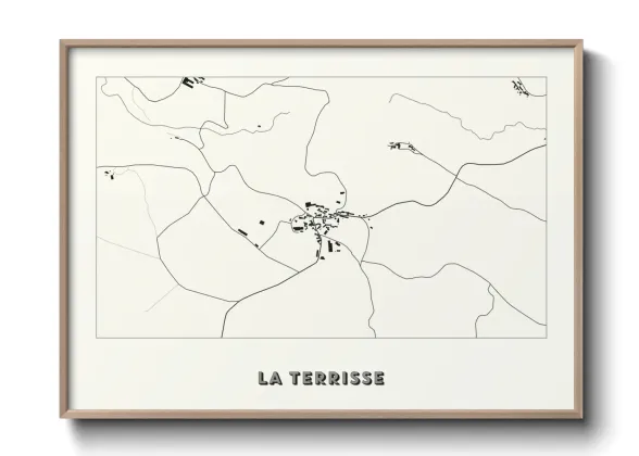 Une affiche de carte sur La Terrisse