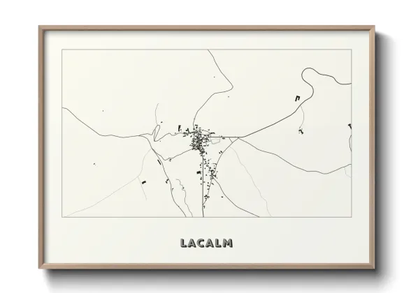 Une affiche de carte sur Lacalm