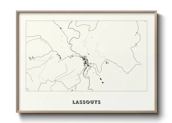 Une affiche de carte sur Lassouts