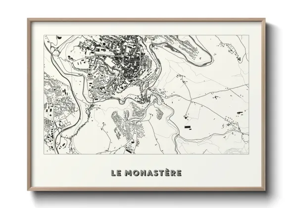 Une affiche de carte sur Le Monastère