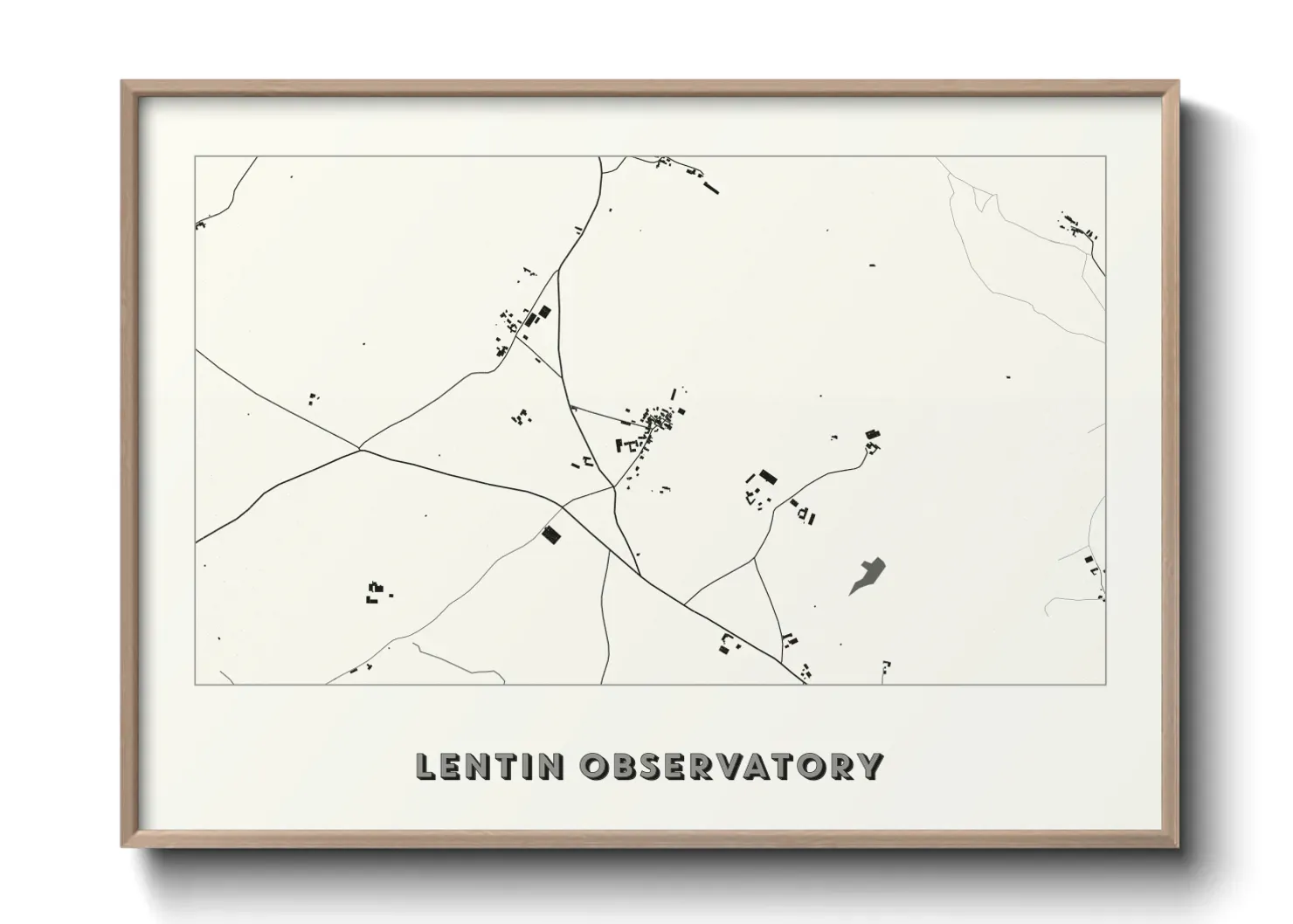 Un poster carteLentin Observatory