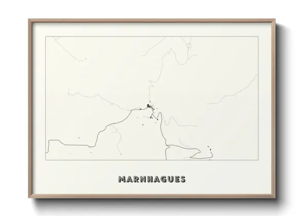 Une affiche de carte sur Marnhagues
