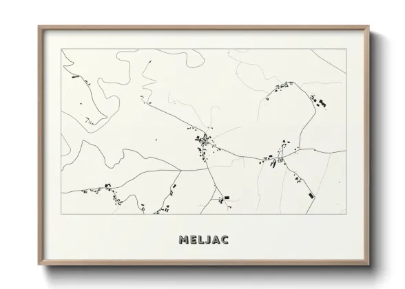 Une affiche de carte sur Meljac
