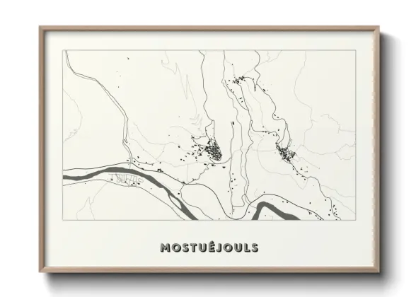Une affiche de carte sur Mostuéjouls