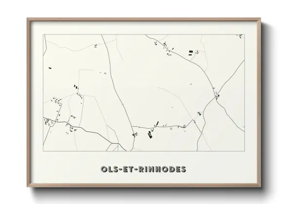 Une affiche de carte sur Ols-et-Rinhodes