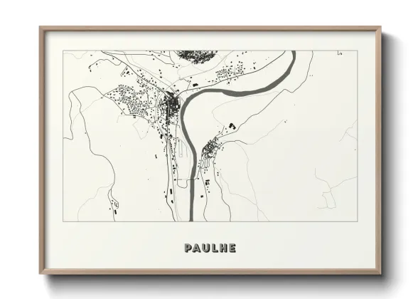 Une affiche de carte sur Paulhe