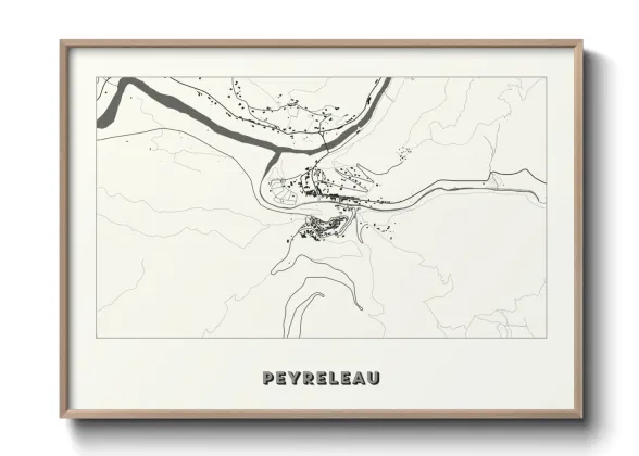Une affiche de carte sur Peyreleau