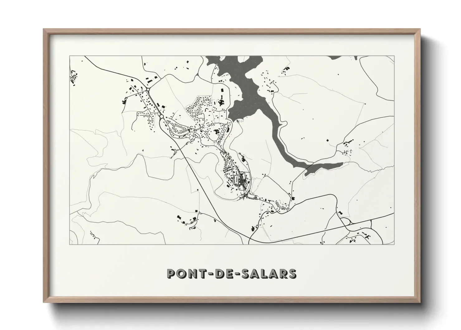 Un poster cartePont-de-Salars