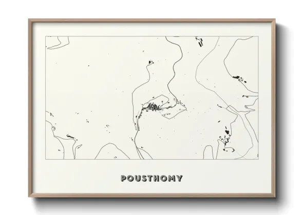 Une affiche de carte sur Pousthomy
