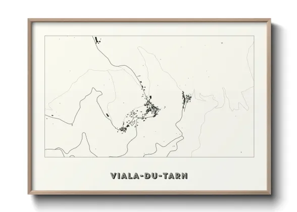 Une affiche de carte sur Viala-du-Tarn