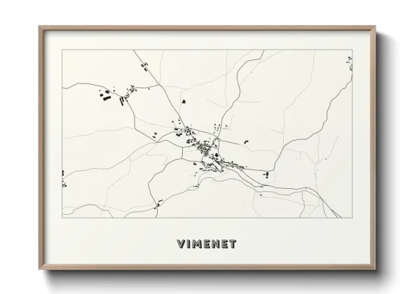 Une affiche de carte sur Vimenet